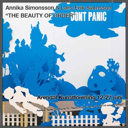 utstillingsplakat Annika Simonsson & Lars-Erik Svensson